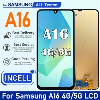 6.7 "incell A16 Display Schermo Per Samsung A16 4G A165F Display Touch Screen Digitizer Per Samsung A16 5G A166B Display telaio