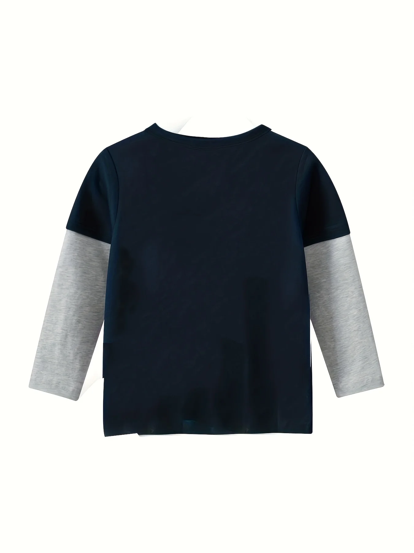 Toddler Boys Long Sleeve Basic T-Shirt Cotton Casual Round Neck Top Kids Spring Summer Clothes 2