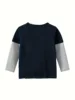 Toddler Boys Long Sleeve Basic T-Shirt Cotton Casual Round Neck Top Kids Spring Summer Clothes 2