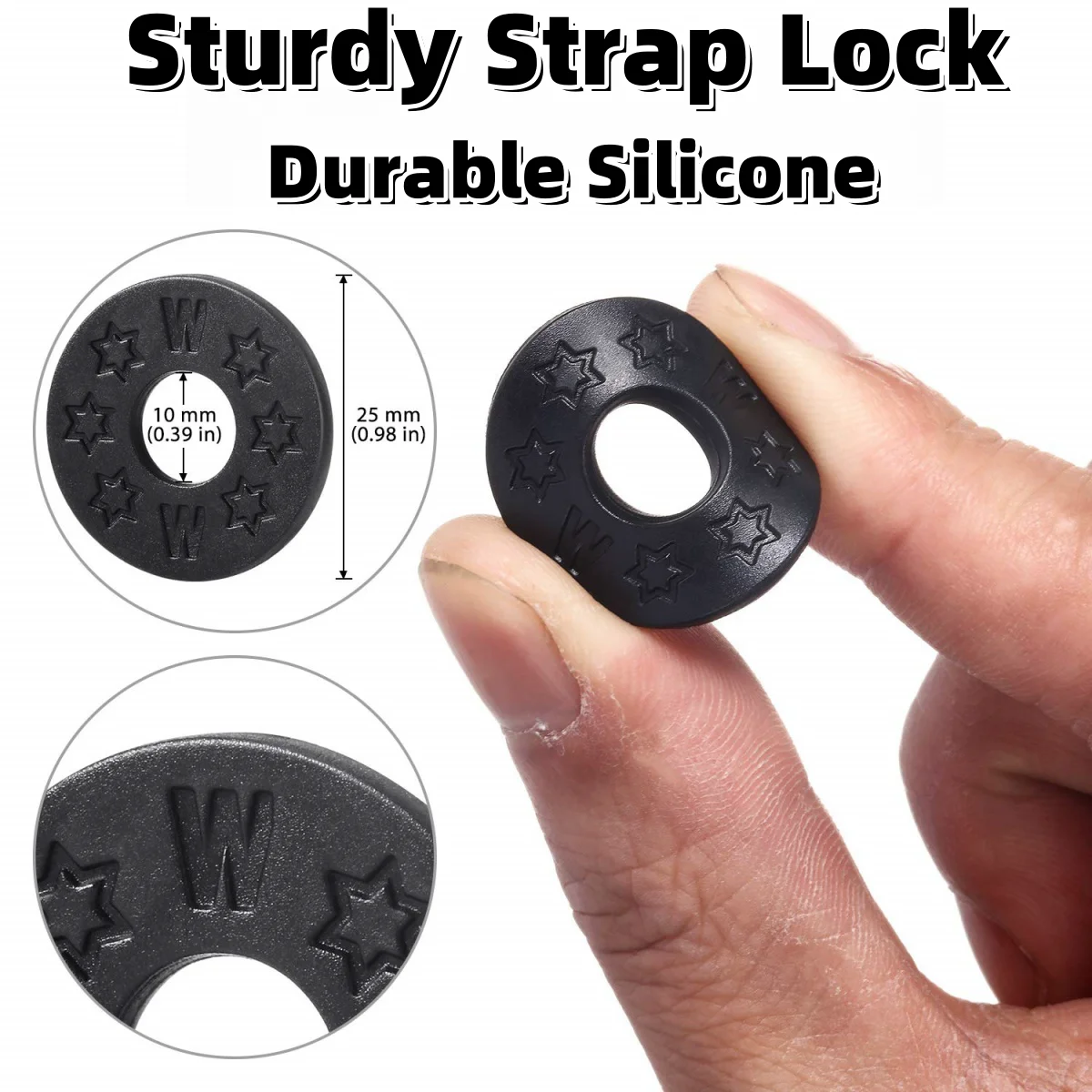 Guitar Strap Locks 10/20/30Pcs Guitar Strap Locks Blocks Rubber Material Safety Lock Protector for Bass Ukulele Acoustic Classic Guitar Accessories