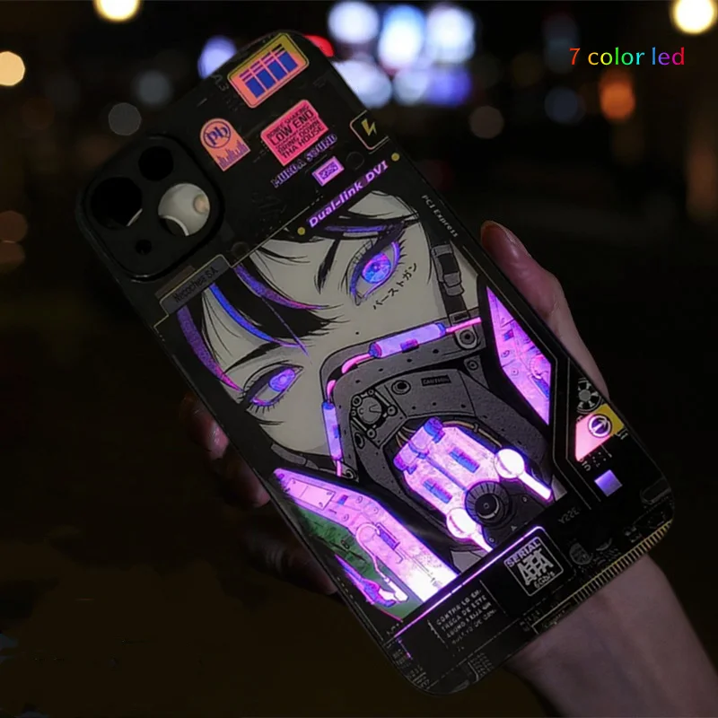 Illuminate LED Flash Case: Shining Anime Cover