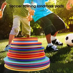 Excellent Soccer Circle Landmark Pad Obstacle Logo Round Disc Highly Recognizable Football Training Spot Marker