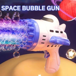 Children's Toy Space Airplane Bubble Gun Automatic Electric Bubble Machine Outdoor Party Game Bubble Toys Gift For Kids