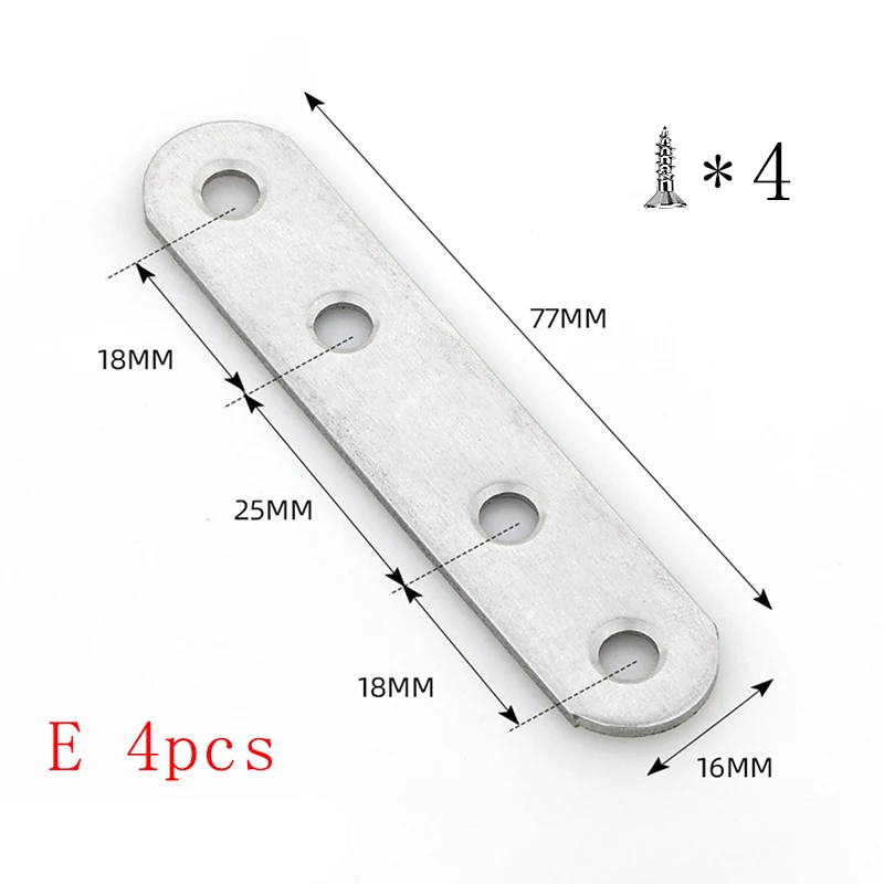 4 stücke Eck halterungen multifunktion ale Möbel verbinder befestigung 90 Grad rechtwinklige Holz bearbeitungs stabilisator Hardware-Schraube – Detail 16