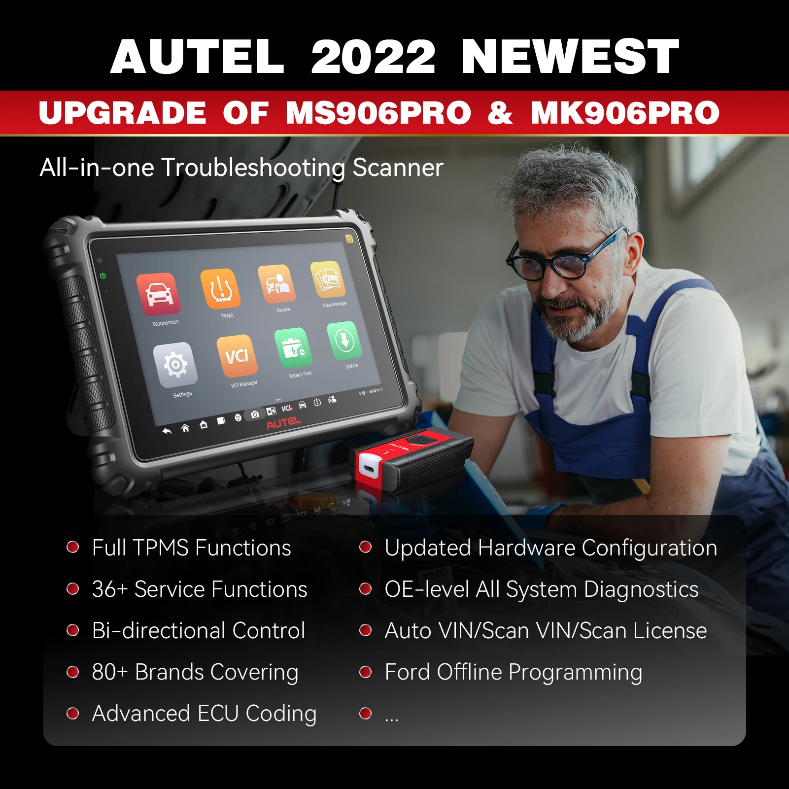 Car Diagnosis Autel Maxicom Mk906 Pro-ts Complete Tpms Auto Diagnostic  Scanner Key Coding Tool Upgrade Ms906bt/ms906ts Code Readers  Scan Tools  AliExpress