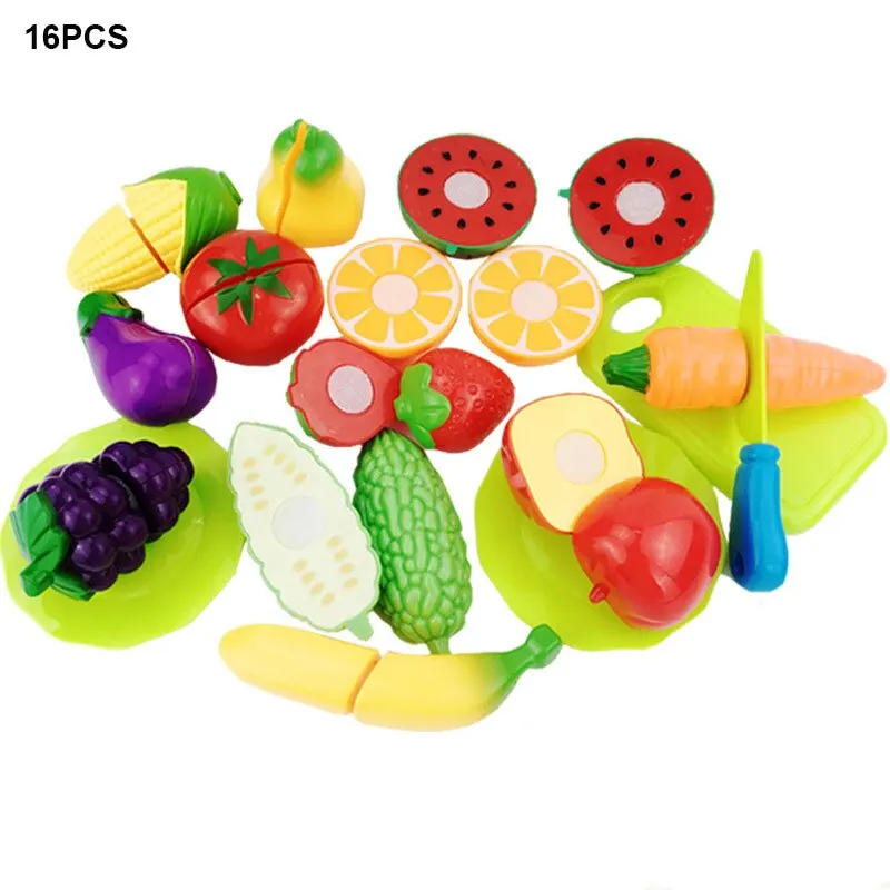 Cutting Fruits Vegetables Play Kids Kitchen DIY Cake Toy Cutting Fruit Vegetable Food Pretend Playset Kids Educational Toys kitchen toys pretend kitchen toys pretend food toys
