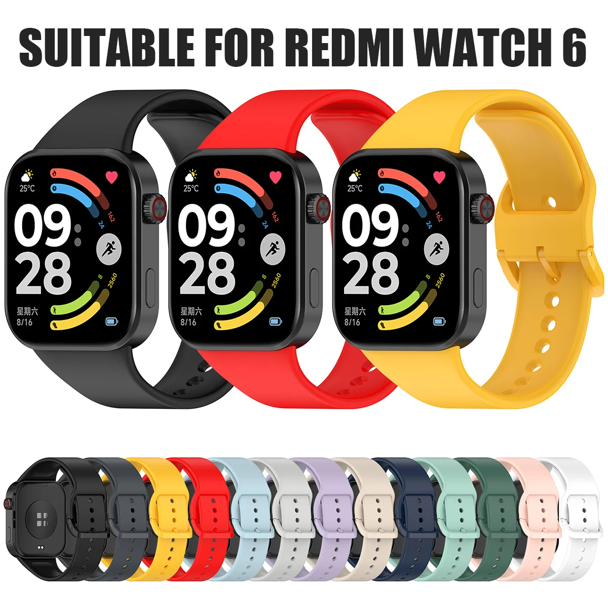 Premium Silicone Strap for Smartwatch - Sports Accessories Bracelet
