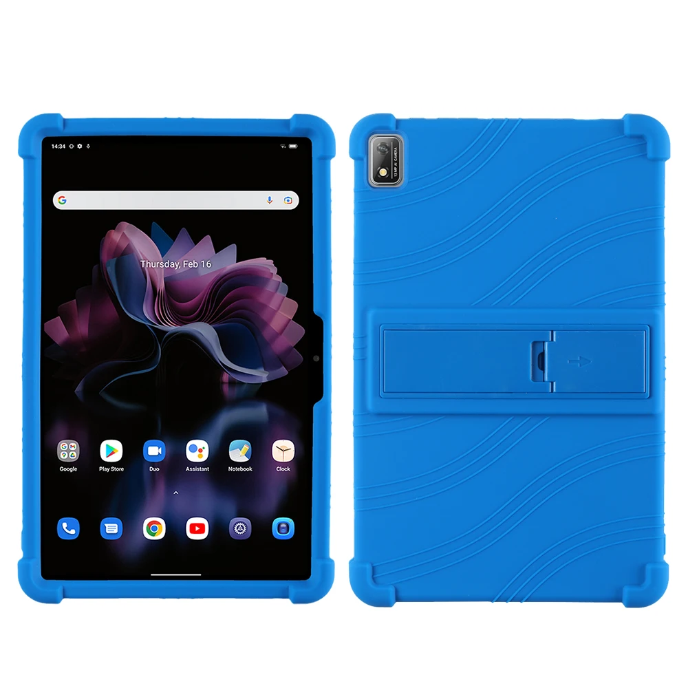 Durable Soft Silicone Tablet Case with Adjustable Multi-Angle Stand