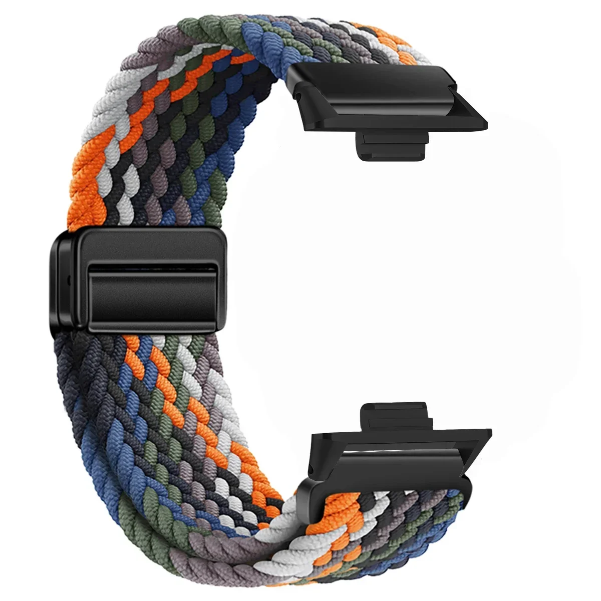 Nylon Braided Magnetic Buckle Strap - Breathable & Comfortable Replaceable Band