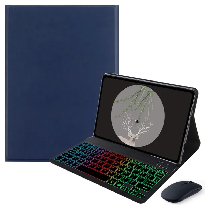 Rainbow Backlight Touchpad Keyboard Case with Mouse