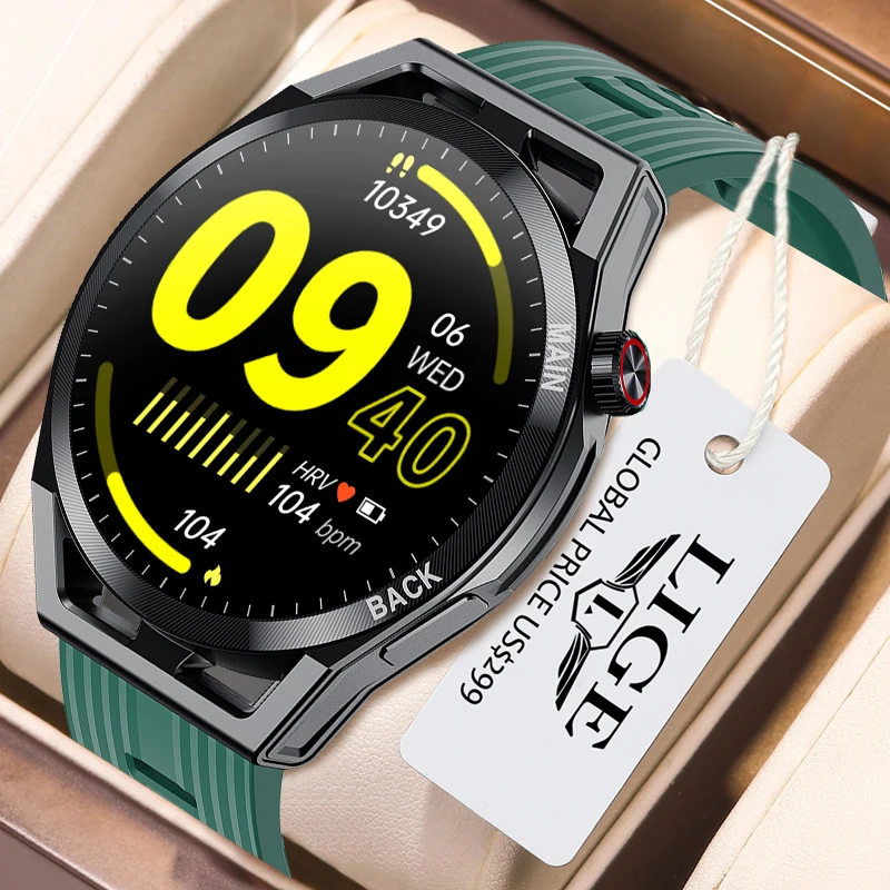 

LIGE NFC Dial Phone Calls Smart Watch Men HD Color Full Touch Screen Fitness Tracker Sports Men Smartwatch Women For Android IOS