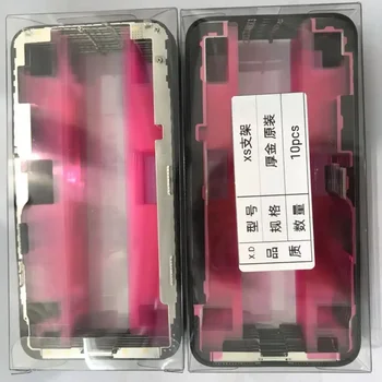 5 pz/lotto Cornice Frontale di Alta Qualità per iPhone 14 Plus, 17 Pro Max, 15 Pro Max, 16 Pro Max, 16, 15, 13 Pro Max, 12 mini - Cornice Centrale LCD