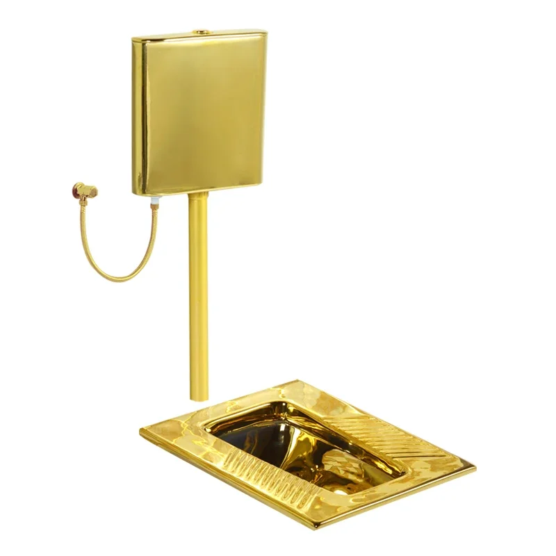 Ceramic Deodorant Luxury Gold Hotel Household Golden Squat Toilet Potty Chair