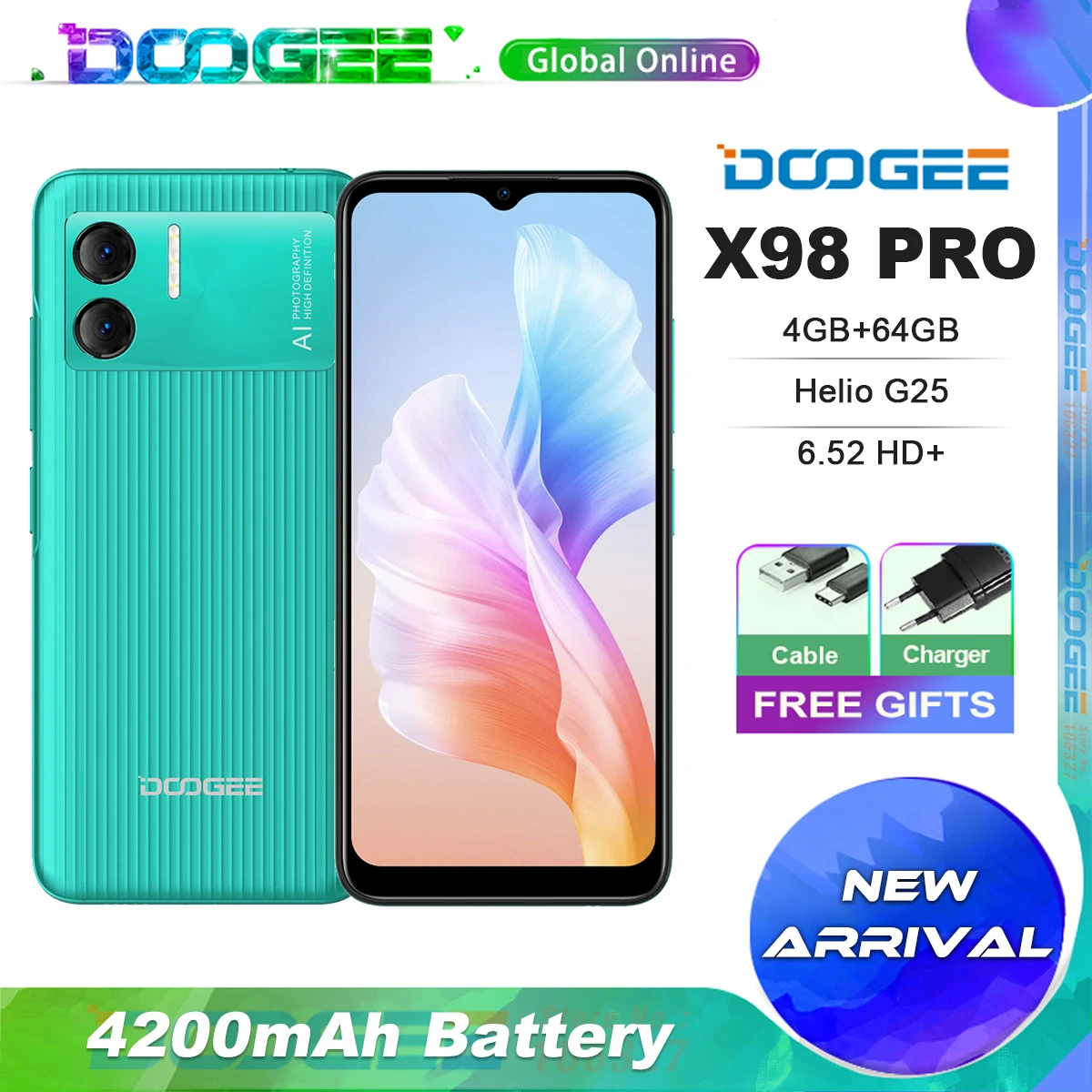 50%OFF DOOGEE X97 Android 12 SIMフリー スマホ