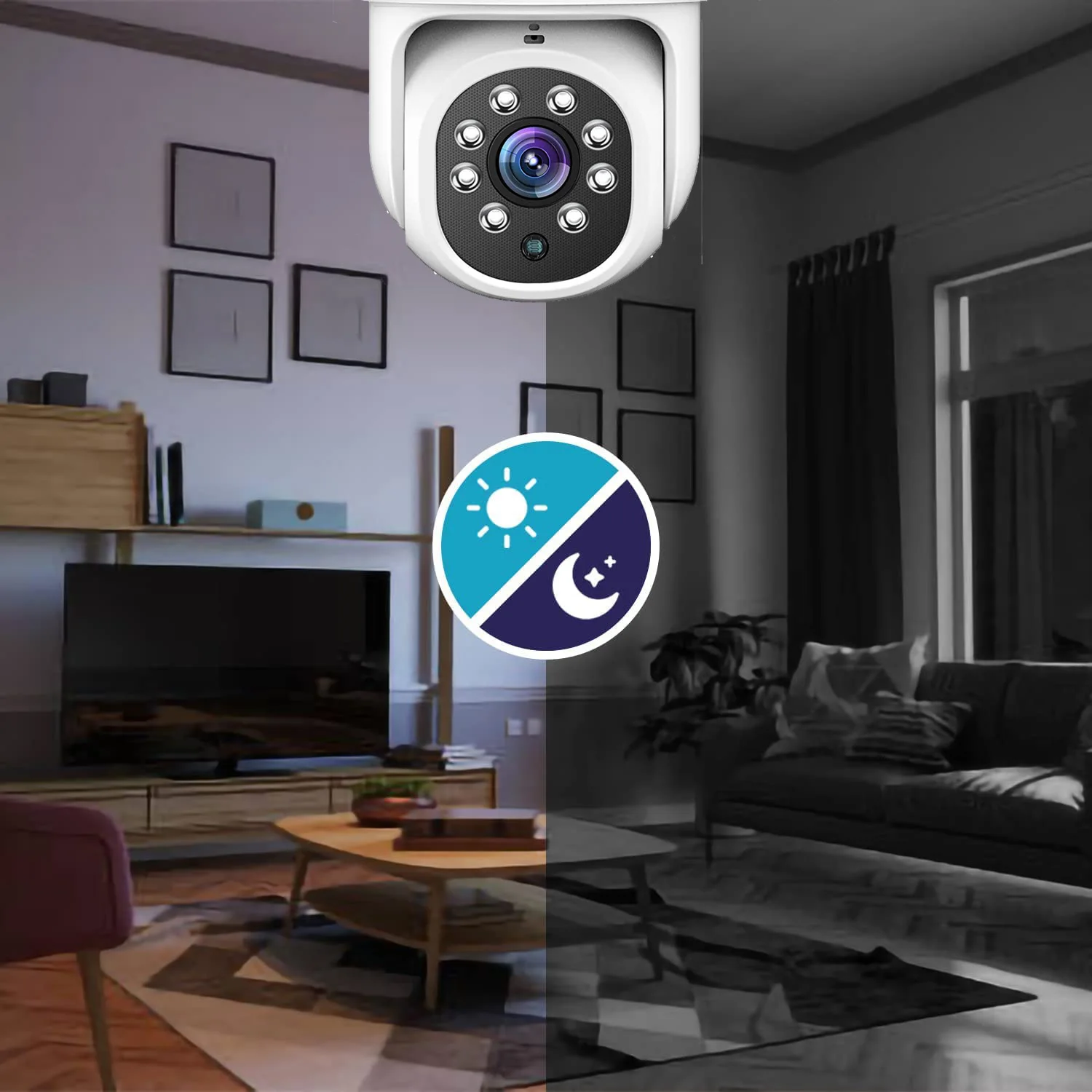 Outdoor Waterproof WiFi Camera 2K Home Security IP Camera IR Night Vision Audio Surveillance Camera Human Motion Alarm 3