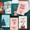 5PCS Funny Christmas Greeting Card with Envelopes DIY Best Wishes Card Xmas Gift New Year Blessing Thank You Postcard