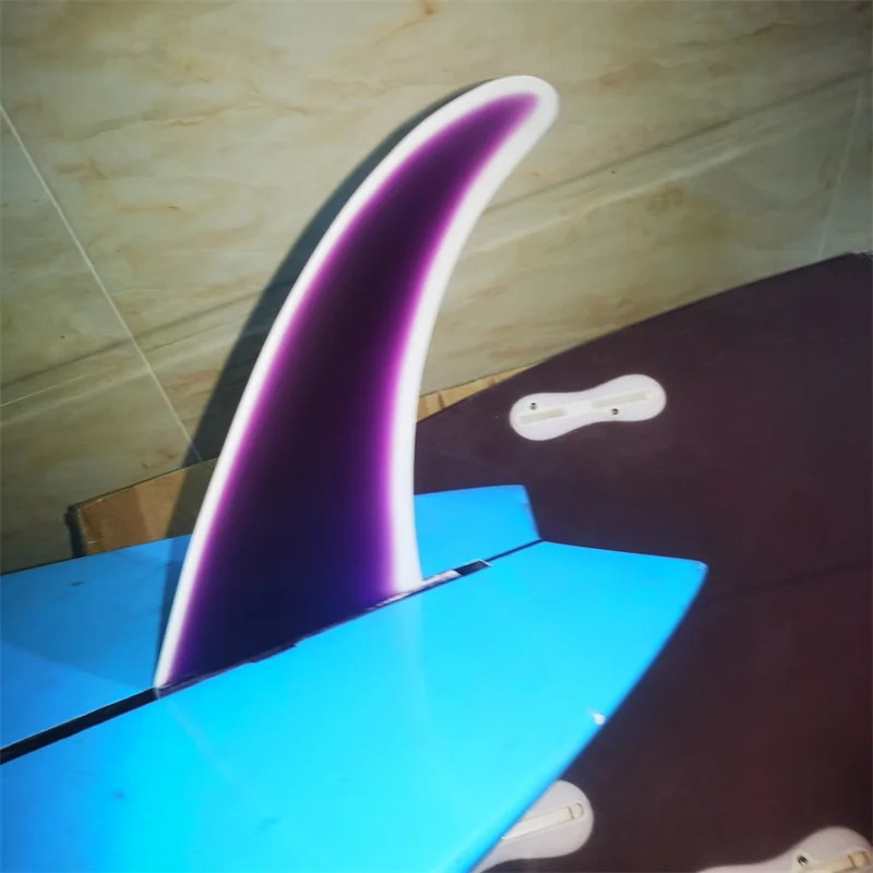 BiLong FCS Surfboard Fins 8.5-9.5inch Fiberglass SUP Paddle Board Longboard Fin Single US Box Center Fin Inflated Board surfing