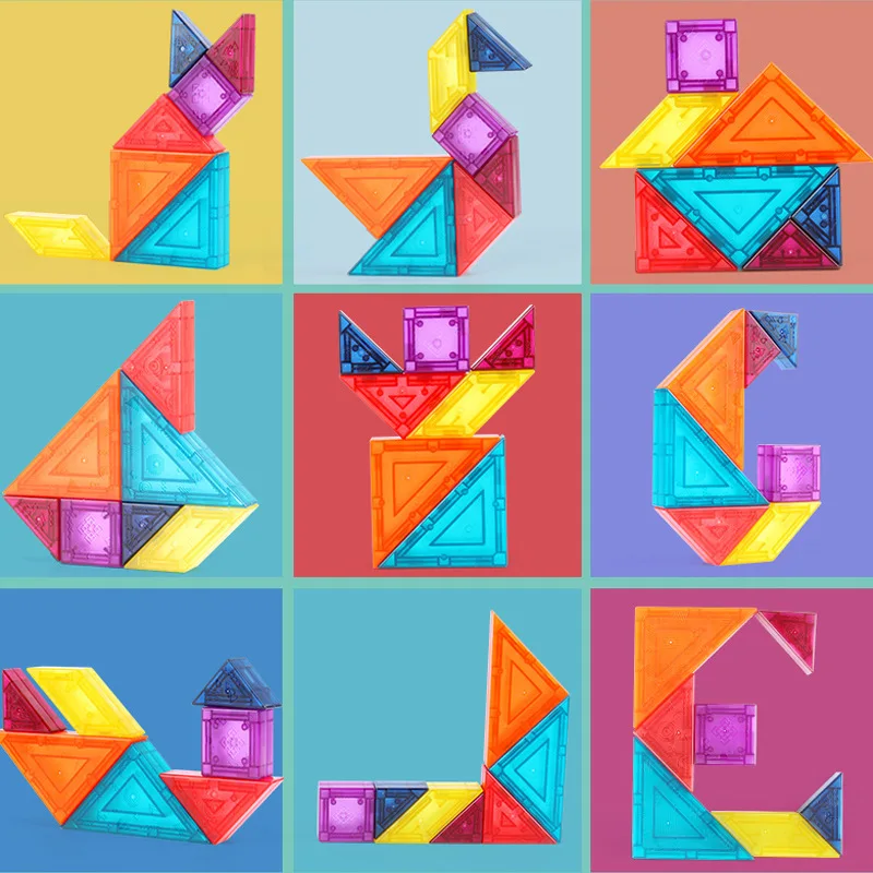 Finger Mazes Magnetic 3D Puzzle Jigsaw Tangram Toys Montessori Educational Drawing  Games Brain Train Learning Toy Children 2Y+ - AliExpress