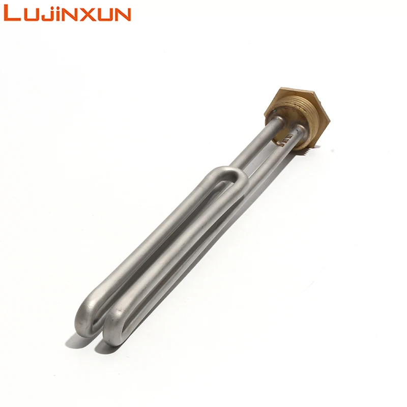 LUJINXUN Stainless Steel Electrical Heating Element Booster Tube For Water Boiler ,1"/DN25/32mm, AC110V/220V/380V,1/2/3/4/6KW
