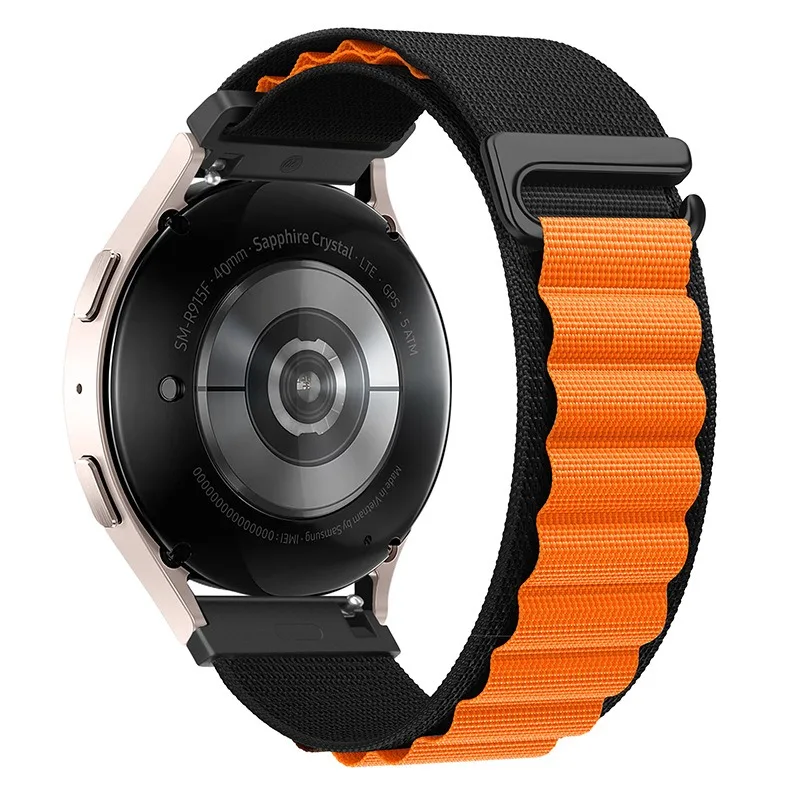 Alpine Nylon Loop Watch Strap, 20mm/22mm, Universal Design