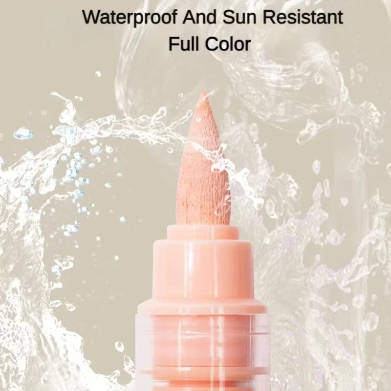 Art Markers 24 colors Soft Brush Nib Macaroon For Glass Ceramic Skin Acrylic Marker Painting Art Supplies GuangNa