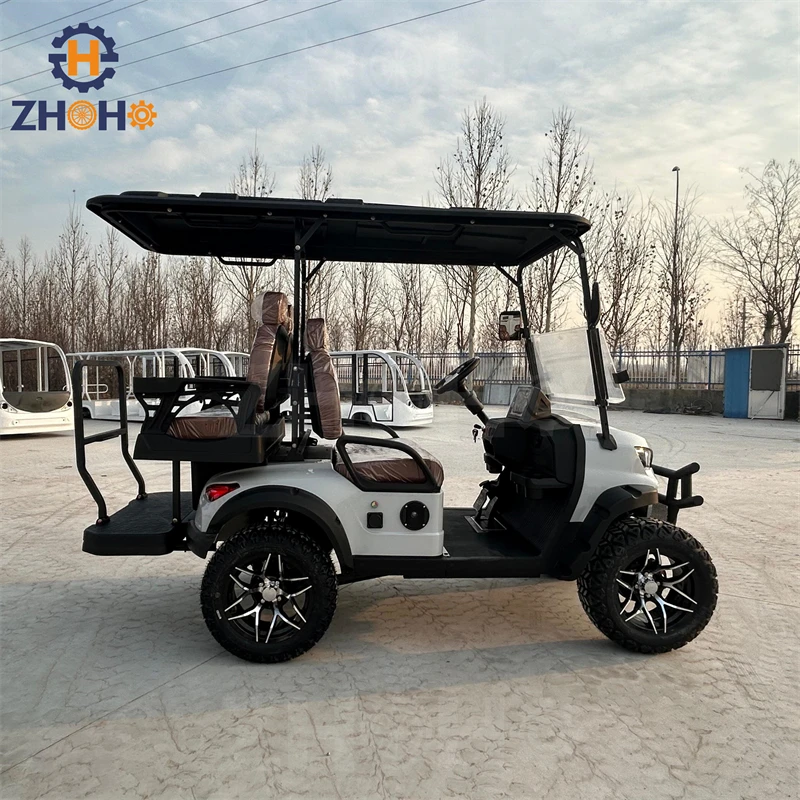 Voiture de Golf Électrique 6-8 Places 60V Lithium - Confortable et Personnalisable