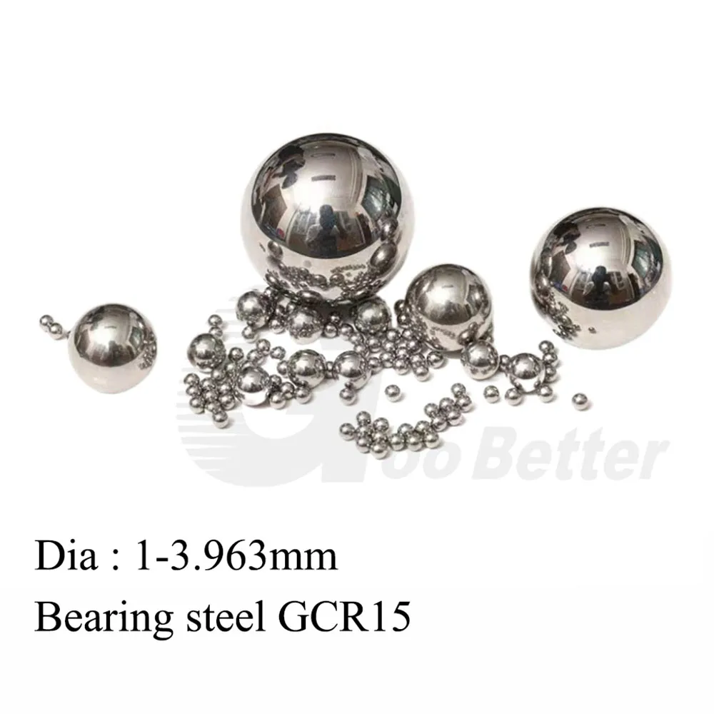 

100-1000Pcs G10 High Precision Chromium Chrome Steel Bearing Balls 1-3.963mm GCR15 Bearing Steel Balls