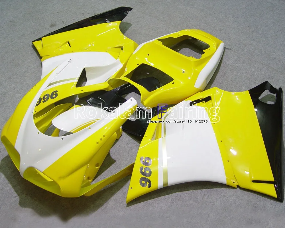 

Brilliant Yellow White Black Body For Ducati 996 748 DUCATI 748 996 1996-2002 Motorbike Fairing (Injection molding)