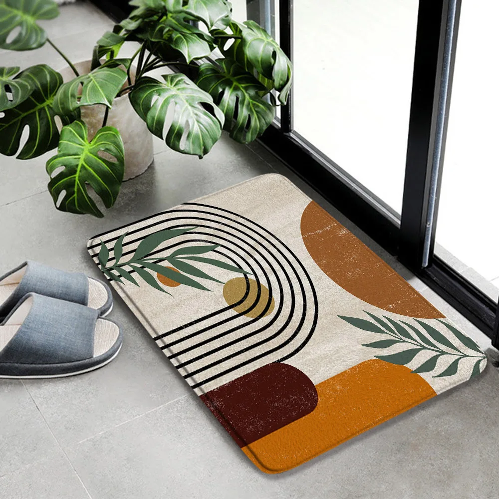 https://ae01.alicdn.com/kf/Sc5ef7b737a514f558685acaf9e868793f/Creative-Mid-Century-Bath-Mat-Set-Modern-Geometric-Black-Lines-Green-Leaves-Boho-Carpet-Bathroom-Decor.jpg