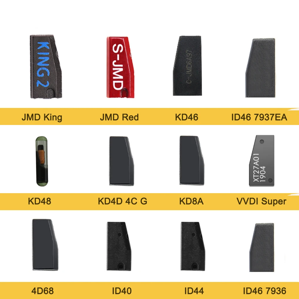 Transponder Car Key Chip ID46 PCF7936 ID40 ID42 ID44 4D68 KD48 KD46 KD8A KD4D 4C G Xhorse VVDI Super Chip JMD King Chip Red Chip