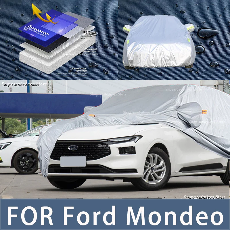 

For Ford MOndeo Outdoor Protection Full Car Covers Snow Cover Sunshade Waterproof Dustproof Exterior Car accessories