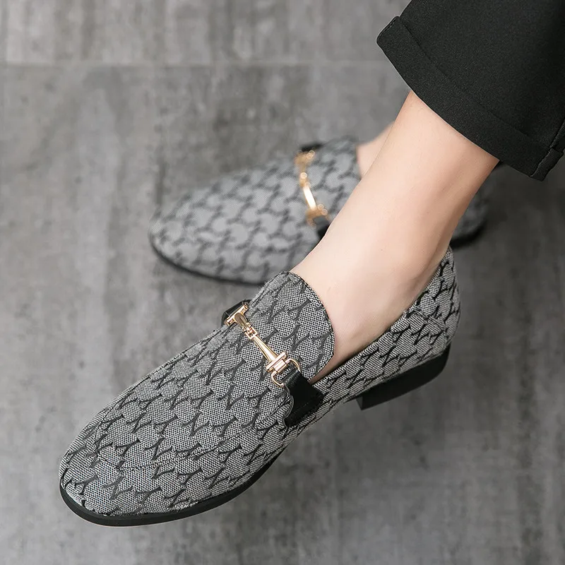 Leather shoes Classic Luxury Man Moccasin Shoes Fashion Designer Men Loafers Comfortable Flat Shoes Slip On Casual Dress for Men