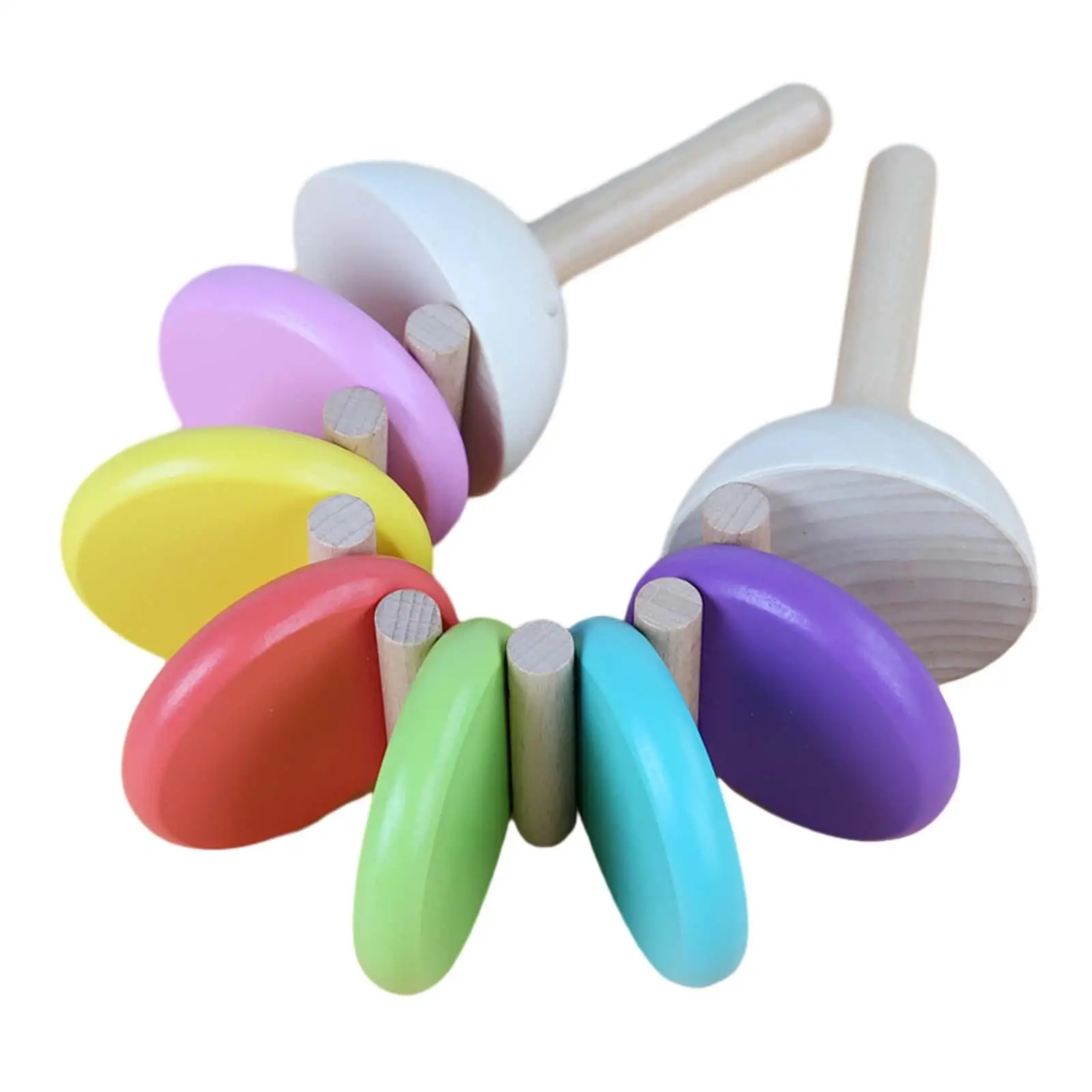 Wooden Castanets Baby Percussion Toy Education Music Enlightenment Hand Clappers Kids Percussion Instruments for Classroom