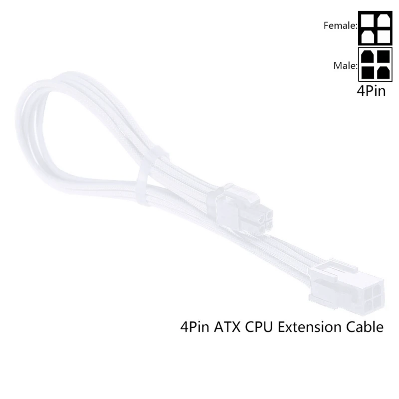 Sleeve Extension Power Supply Cable Kit - 30cm, 24-pin ATX/EPS, 8-pin PCI-E GPU, 8-pin CPU, 6-pin PCIE, 4-Pin CPU with Combs - 18 AWG Description Image.This Product Can Be Found With The Tag Names Computer Cables Connecting, Computer Peripherals, PC Hardware Cables Adapters, Sleeve extension power supply cable