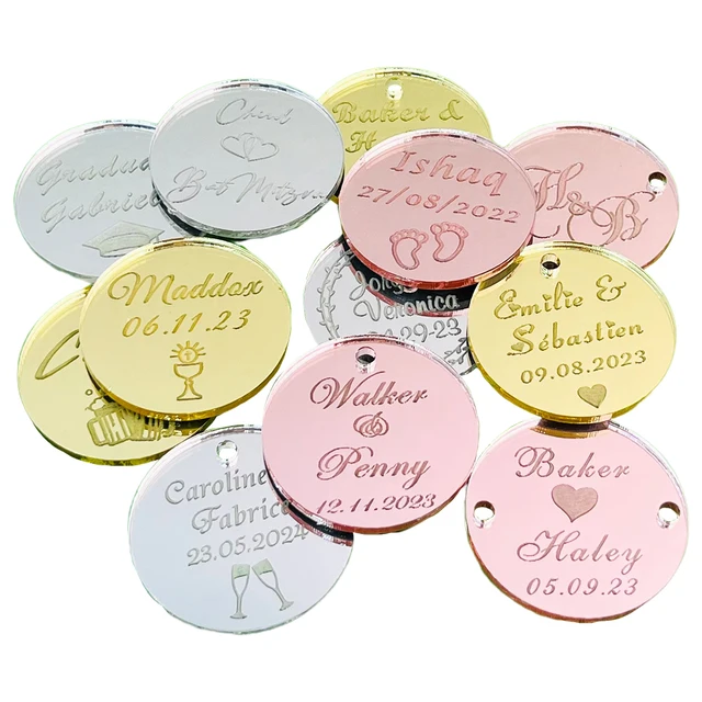 맞춤형 아크릴 태그로 행사에 우아함을 더하세요