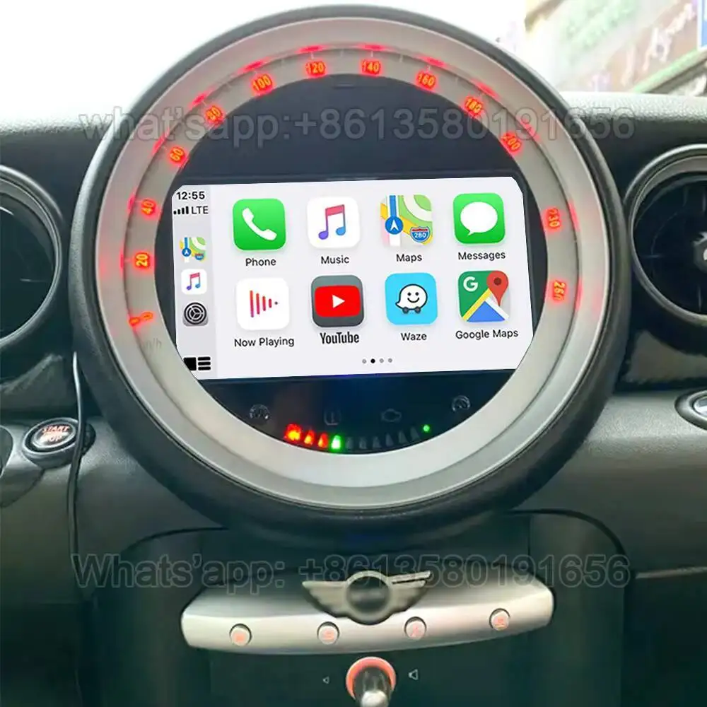 Para BMW Mini Cooper R56 R57 R58 R60 2007 2008 2009 2010 2011 2012 2013 Carplay Radio de coche Multimedia GPS unidad principal unidad estéreo PC 2
