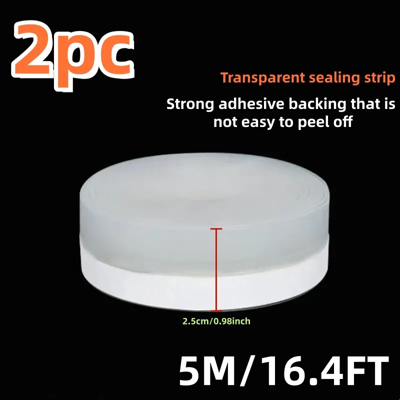 Windproof Self-Adhesive Insulating Strip for Doors, Windows, and Shower Glass Gaps