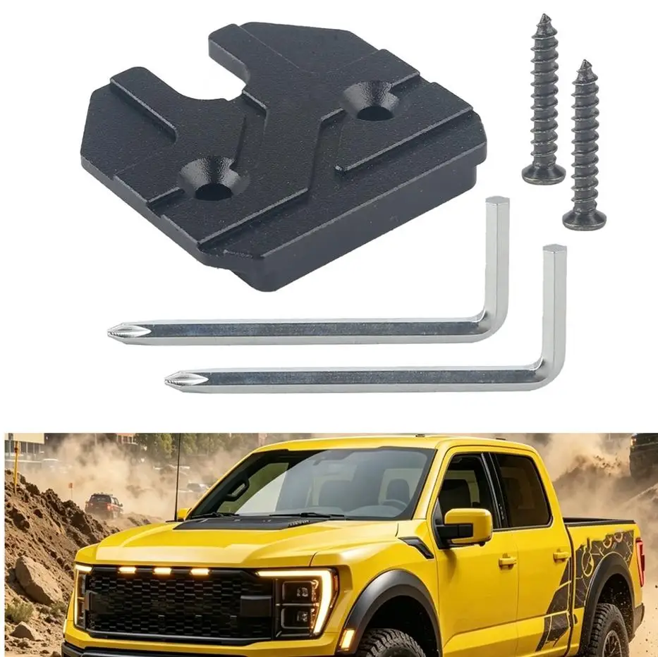 알루미늄 선바이저 클립 키트는 RAM 1500 20192023년형과 호환되며, 햇빛 가리개 구조 보강용입니다.