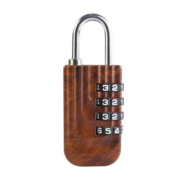 Combination Lock Resettable 4 Digit Padlock with Combination Waterproof and Heavy Duty Combination Padlock Outdoor for School 4