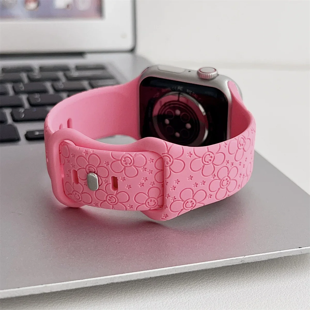 Watch Band For iWatch 42/44/45/49mm 38/40/41mm Silicone Fashion Watch Strap for Watch Series Ultra2 Se 9/8/7/6/5/4/3/2/1_voghion.com