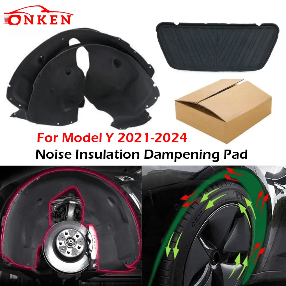 TINEASUR Vehicle Sound Deadening Pad Car Trunk Mat Sound Dampening Soundproofing