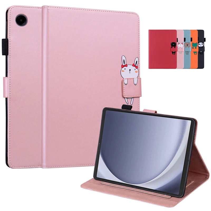Carteira de Desenhos Animados Flip Cover para Samsung Tablet Case para Samsung Galaxy Tab a9 Plus Bonito Case para Crianças 11 8.7