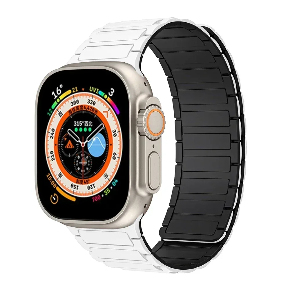 Premium Magnetic Silicone Loop for Apple Watch Bands - Versatile and Stylish Strap Replacement