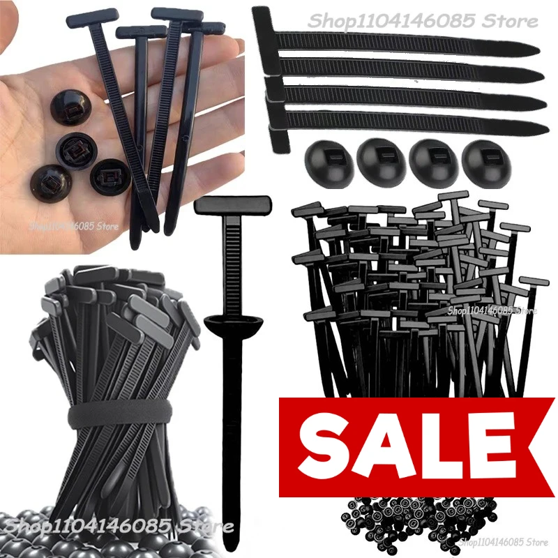 Universal Car Nylon Cable Tie Buckles Heavy Duty Self-Locking Zip Ties Holder with Pin Button Fasteners Car UV Resistant Ties Universal Car Nylon Cable Tie Buckles Heavy Duty Self-Locking Zip Ties Holder with Pin Button Fasteners Car UV Resistant Ties