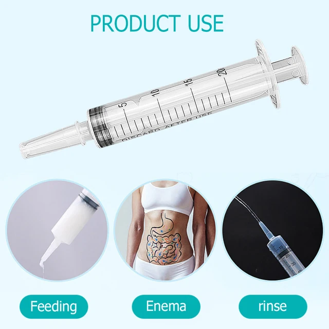 20ml Syringe Glue Filling Feeding Syringe Nutrient Sterile Health Without Needle Watering Refilling for Industrial Hydroponics 4