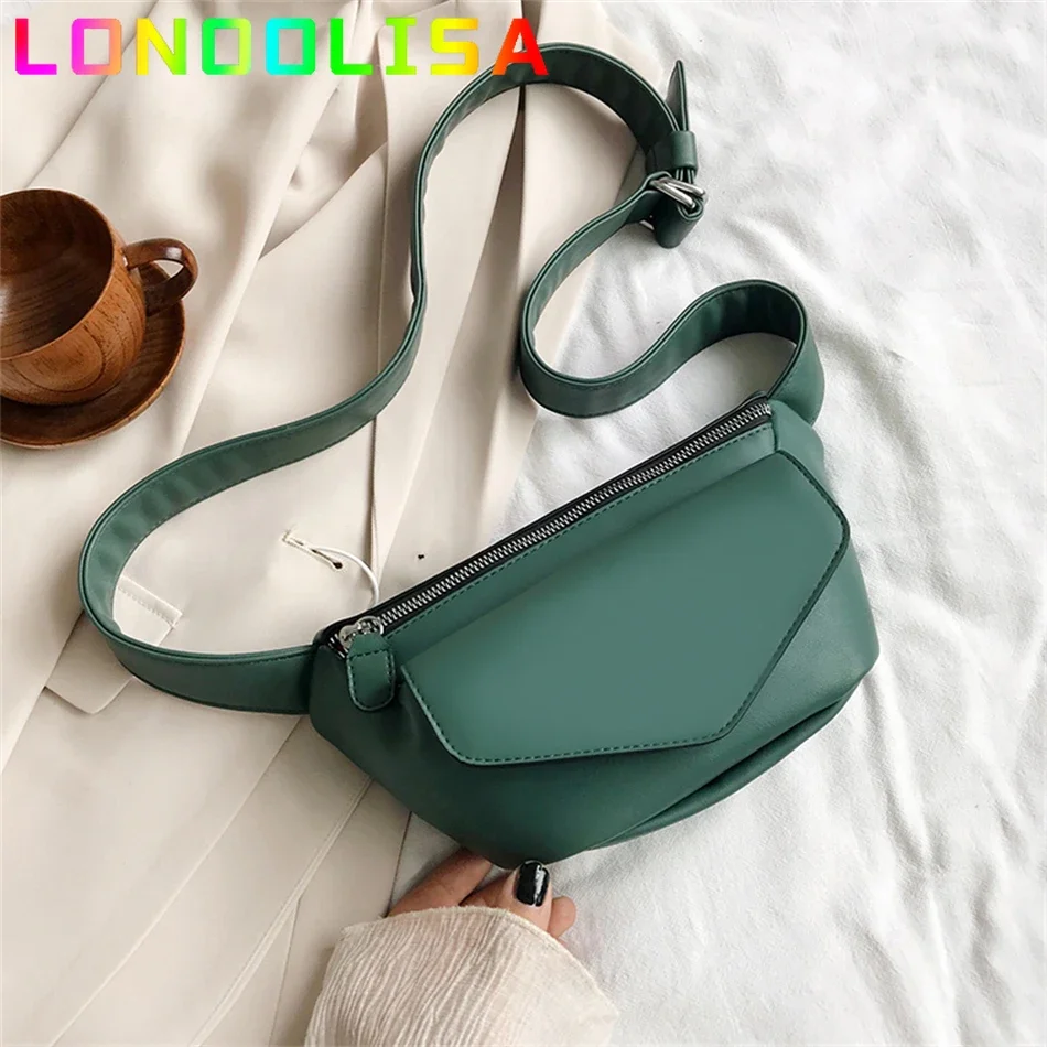 Waist Bag Chest Bag Crossbody Bag Casual Waist Bags for Women Leather Shoulder Bag Travel Small Chest Bag