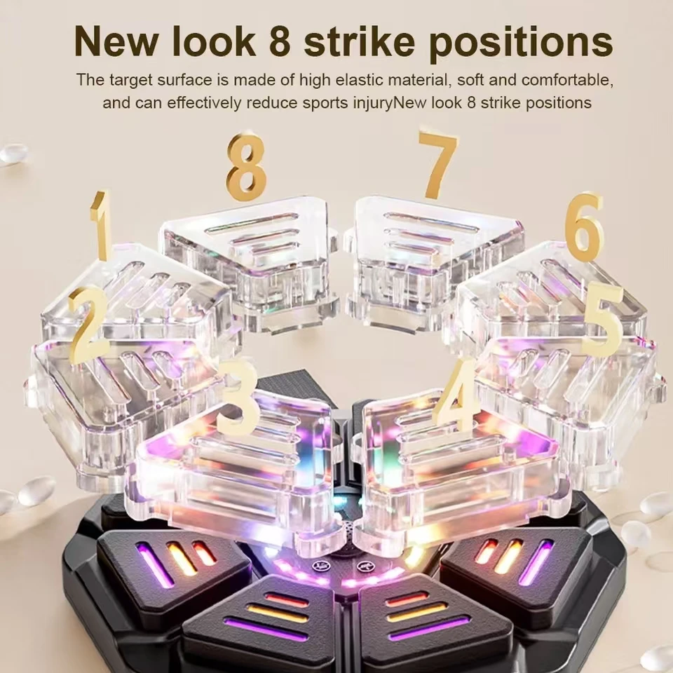 Music Boxing Toys New Smart Music Boxing Machine Bluetooth Wall Mounted Music Boxing Trainer Gym Home Electronic Target Punching Equipment