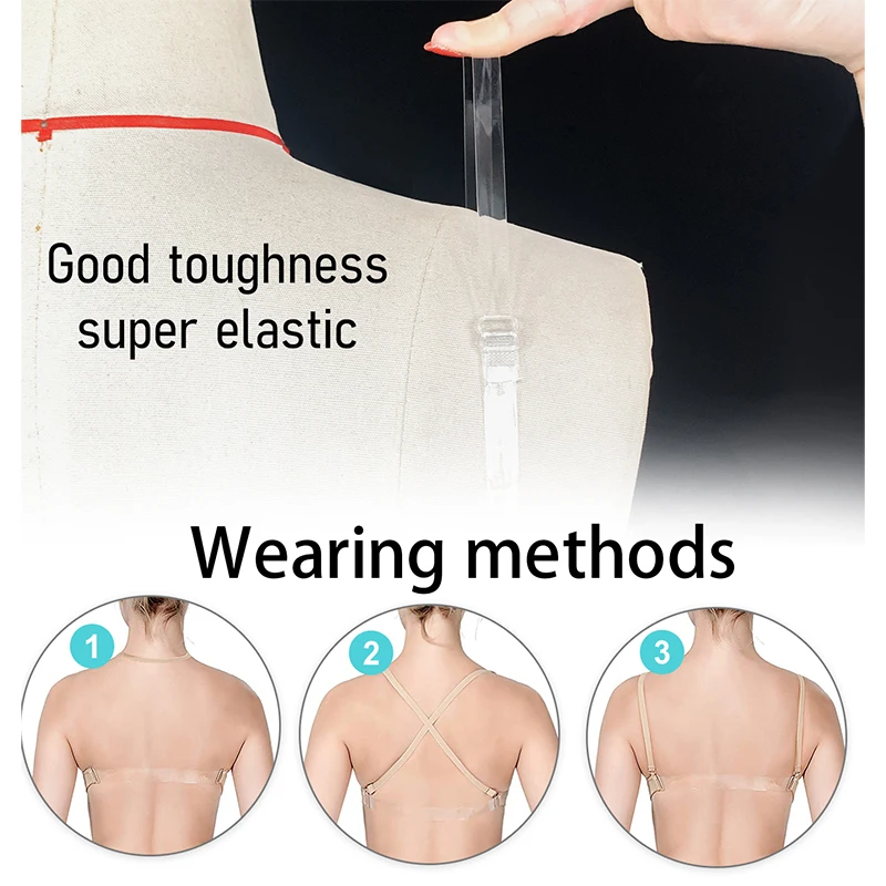 Nude Nahtlose Camisole Unterwäsche Slips Ballett Tanz Trikot für Tanz Gymnastik mit verstellbaren transparenten Trägern – Detail 15