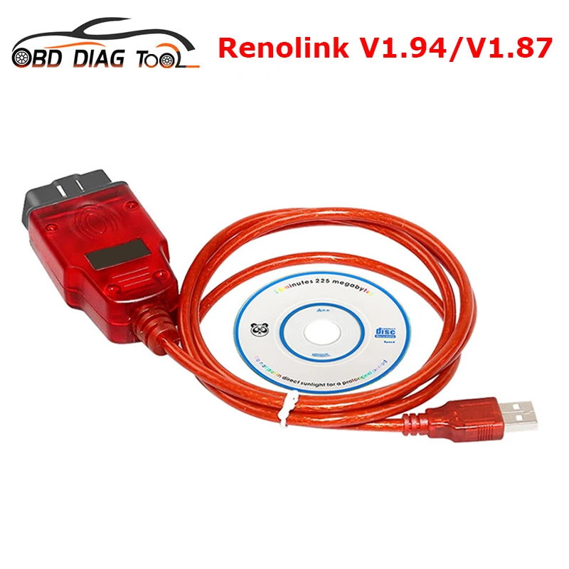 best automotive engine analyzer Latest Renolink V1.94 For Renault OBD2 Car Scanner Diagnostic Cable ECM UCH Key ECU Programmer Renolink V1.87 for Renault/Dacia car battery tester