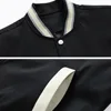 Black Baseball Jacket Men Plus Size 10XL Bomber Jackets Coats Fashion Casual Patchwork Jacket Male Big Size 10XL Outerwear 5